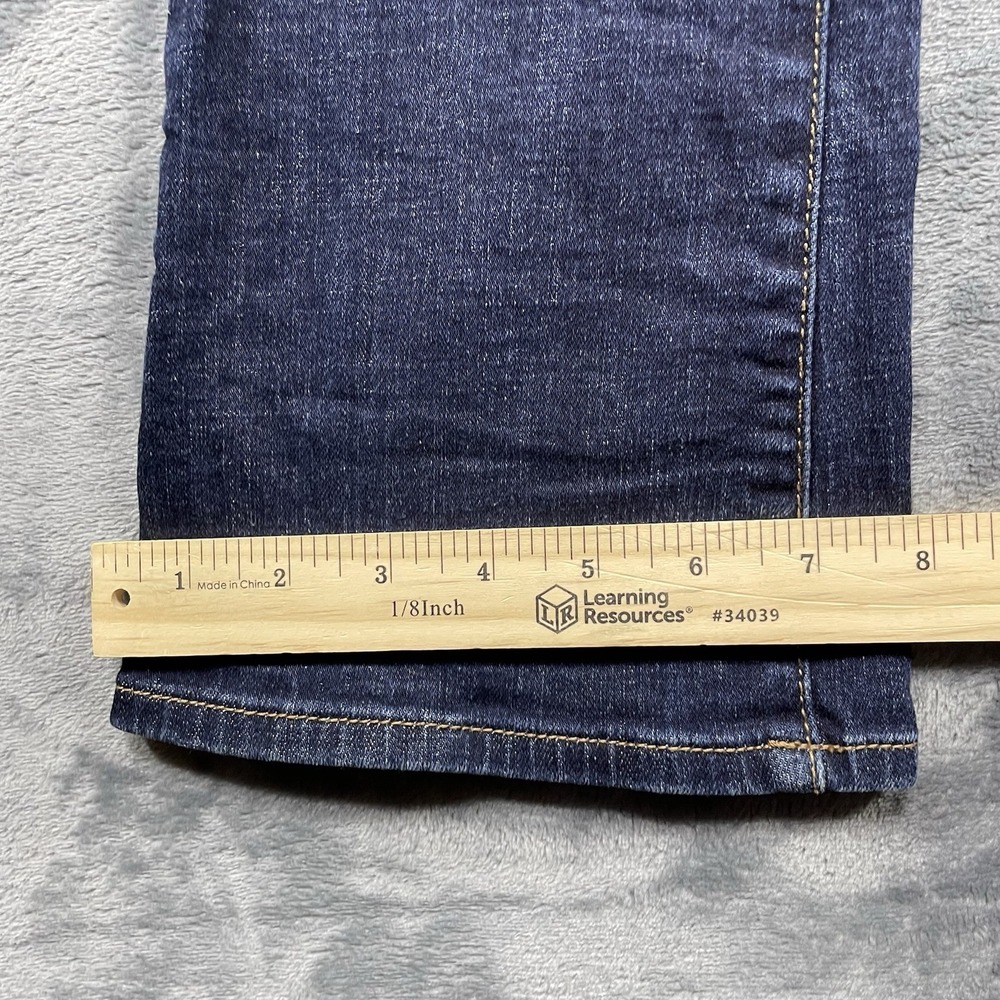 American Eagle Jeans Women 8 Regular Blue Low Rise Skinny Kick Dark Wash Stretch - Picture 10 of 10